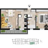 Sector 6, Apartament 2 camere, cu balcon spatios langa Lacul Morii